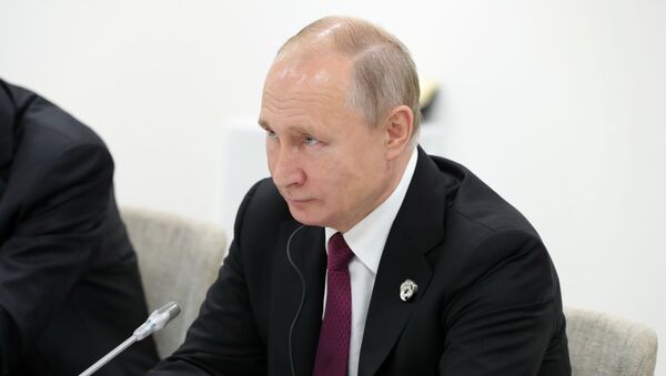 Рабочий визит президента РФ В. Путина в Японию для участия в саммите Группы двадцати - Sputnik Azərbaycan