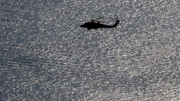 Baham adaları üzərində helikopter, arxiv şəkli - Sputnik Azərbaycan