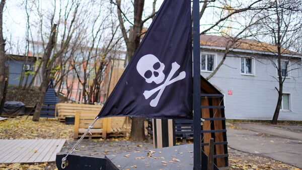 Флаг с черепом и костями Веселый Роджер - Sputnik Azərbaycan