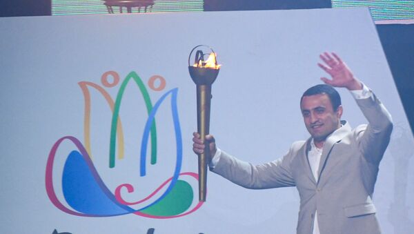 Церемония открытия XV Европейского юношеского летнего олимпийского фестиваля - Sputnik Azərbaycan