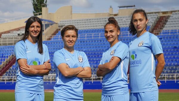 Игроки женской сборной Азербайджана по футболу - Sputnik Азербайджан