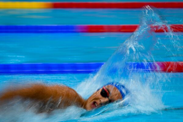 Соревнования по плаванию в рамках EYOF Баку 2019 - Sputnik Азербайджан