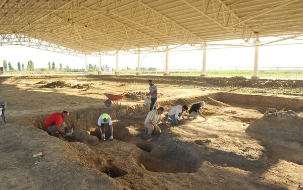 Ученые проводят исследование руин предположительно античных городов - Sputnik Азербайджан