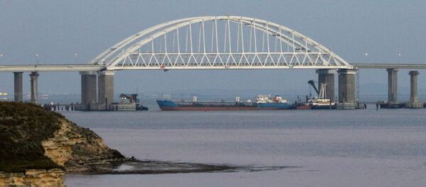 Керченский пролив, соединяющий Черное и Азовское моря, закрыли для прохода гражданских судов в целях безопасности из-за провокации кораблей украинских ВМС Керченский пролив, соединяющий Черное и Азовское моря, закрыли для прохода гражданских судов в целях безопасности из-за провокации кораблей украинских ВМС - Sputnik Азербайджан