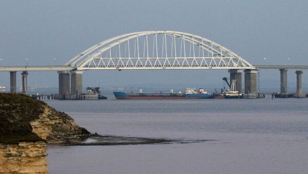 Керченский пролив, соединяющий Черное и Азовское моря, закрыли для прохода гражданских судов в целях безопасности из-за провокации кораблей украинских ВМС - Sputnik Azərbaycan