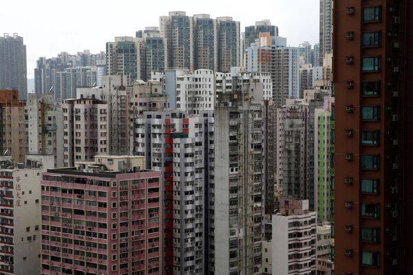 Жилые многоквартирные дома в Гонконге, Китай - Sputnik Азербайджан