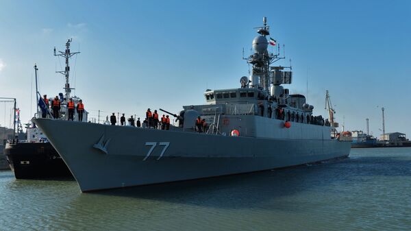 Прибытие отряда кораблей Военно-морских сил Ирана в порт Махачкалы - Sputnik Азербайджан