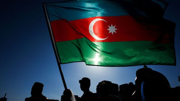 Флаг Азербайджана, фото из архива - Sputnik Азербайджан