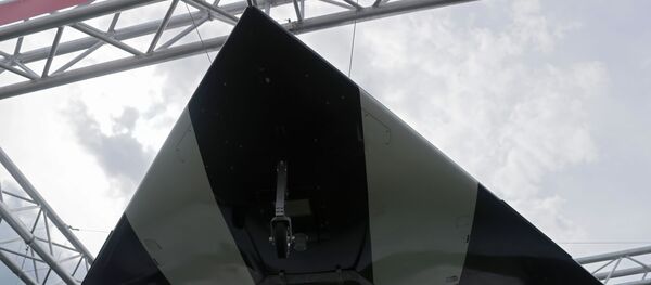 Масштабный летный демонстратор ударного БЛА Охотник, фото из архива - Sputnik Азербайджан