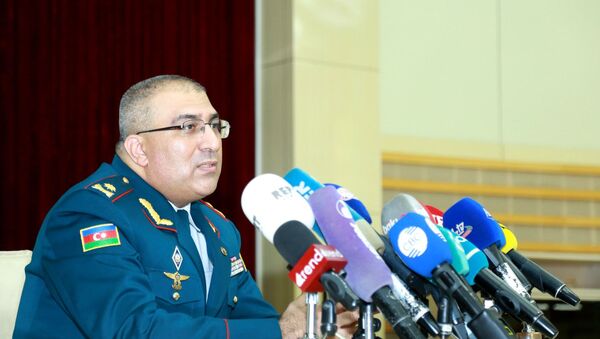 Руководитель аппарата Государственной пограничной службы генерал-майор Эльчин Ибрагимов - Sputnik Азербайджан