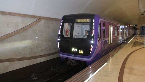 Metrovaqonmaş” ASC-nin istehsalı olan qatar - Sputnik Azərbaycan