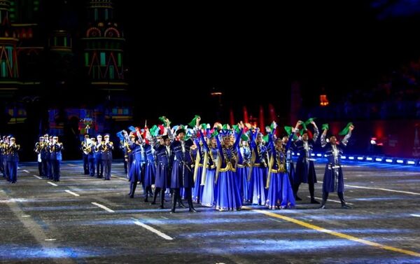Военный оркестр Азербайджана участвует в международном военно-музыкальном фестивале Спасская башня - Sputnik Азербайджан