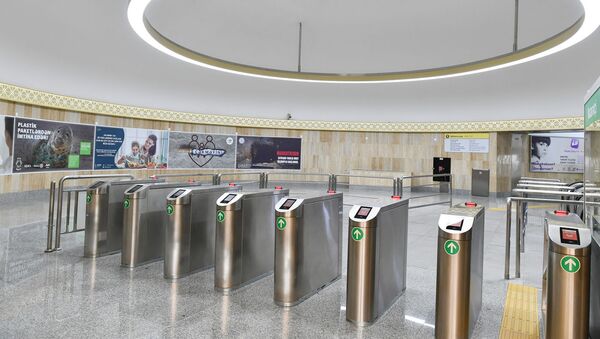 İlham Əliyev Bakı Metropoliteninin “Xətai” stansiyasında görülən işlərlə tanış olub - Sputnik Азербайджан