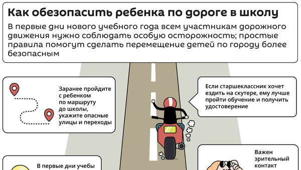 Как обезопасить ребенка по дороге в школу - Sputnik Азербайджан