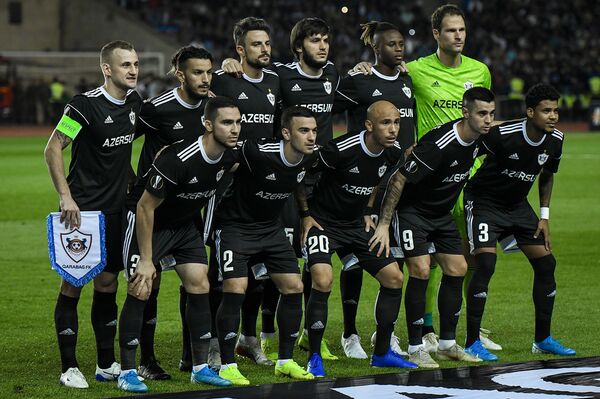 Матч стартового тура группы A Лиги Европы по футболу между азербайджанским Карабахом и испанской Севильей - Sputnik Азербайджан