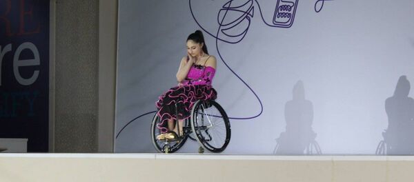 Азербайджанская паралимпийка Вюсаля Керимова, фото из архива Азербайджанская паралимпийка Вюсаля Керимова, фото из архива - Sputnik Азербайджан