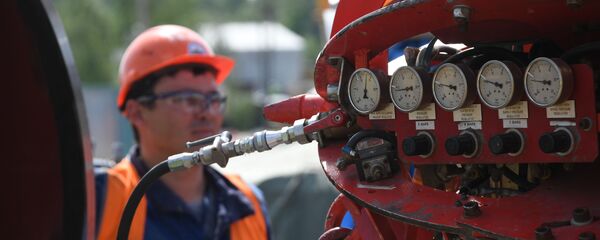 Строительство газопровода Северный поток-2 в Ленинградской области Строительство газопровода Северный поток-2 в Ленинградской области - Sputnik Азербайджан