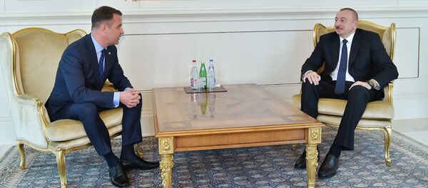 Президент Ильхам Алиев принял верительные грамоты новоназначенного посла Литовской Республики Эгидиюса Навикаса - Sputnik Азербайджан