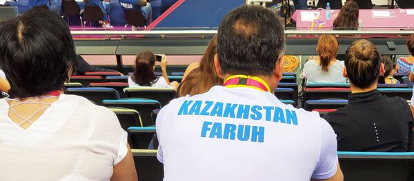 Президент федерации художественной гимнастики казахстанского города Шымкент Муслим Шаназаров - Sputnik Азербайджан