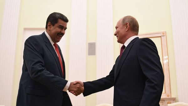 Президент РФ Владимир Путин и президент Венесуэлы Николас Мадуро - Sputnik Azərbaycan