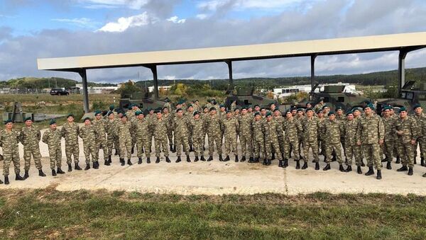 Завершились многонациональные бригадные тактические учения «Saber Junction - 19», проведенные Европейским командованием США (EUCOM) в учебно-тренировочном центре Хоэнфельс в Германии. - Sputnik Азербайджан