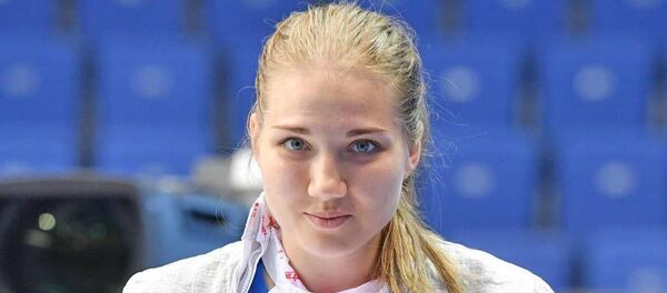 Азербайджанская саблистка Анна Башта, фото из архива Азербайджанская саблистка Анна Башта, фото из архива - Sputnik Азербайджан