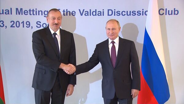 Путин и Алиев на полях Валдая – видео переговоров - Sputnik Азербайджан