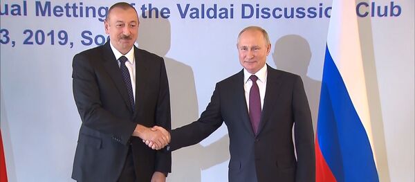 Путин и Алиев на полях Валдая – видео переговоров - Sputnik Азербайджан
