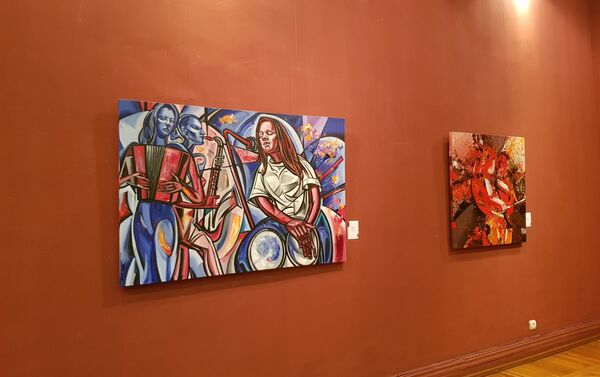 В галерее искусств Музейного Центра открылась выставка художника Вугара Али - Sputnik Азербайджан