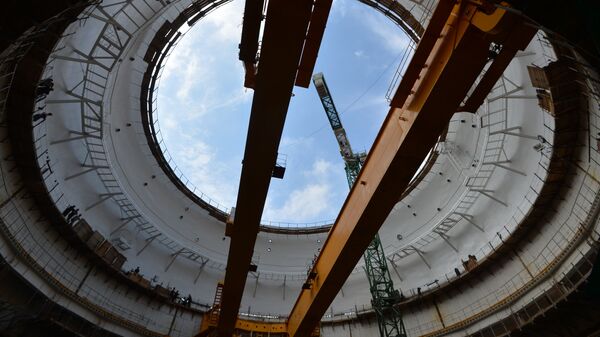 Строительство энергоблока АЭС, фото из архива - Sputnik Азербайджан