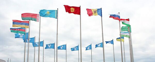 Эмблема и флаги участников Содружества Независимых Государств - Sputnik Азербайджан