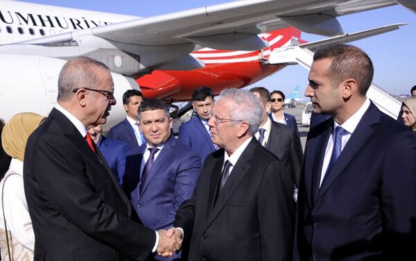 Президент Турции Реджеп Тайип Эрдоган прибыл с визитом в Азербайджан - Sputnik Азербайджан