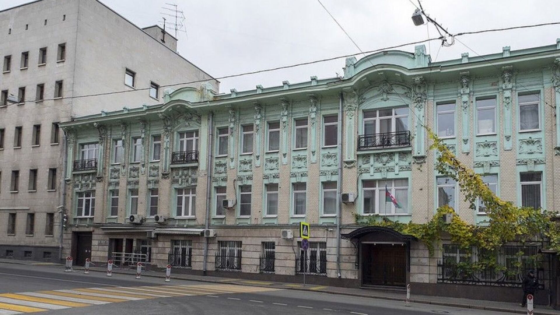 Здание посольства Азербайджана в РФ  - Sputnik Азербайджан, 1920, 19.11.2021