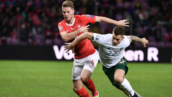 Игровой момент матча Швейцария - Ирландия - Sputnik Азербайджан