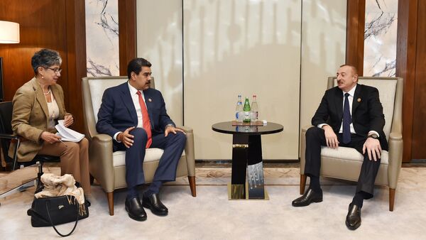 Azərbaycan Prezidenti İlham Əliyev və Venesuela Prezidenti Nikolas Maduro - Sputnik Азербайджан