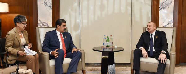 Azərbaycan Prezidenti İlham Əliyev və Venesuela Prezidenti Nikolas Maduro - Sputnik Азербайджан