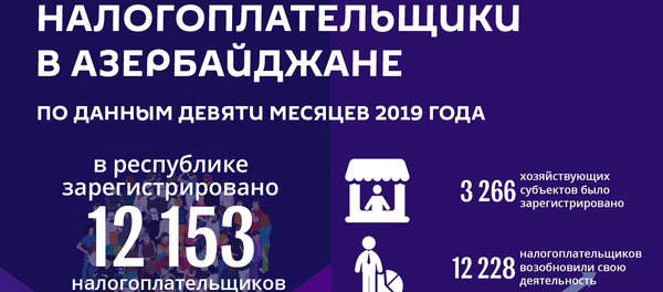 Инфографика: Налогоплательщики в Азербайджане - Sputnik Азербайджан
