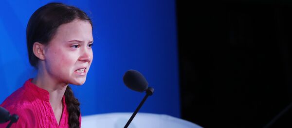 Шведская активистка Грета Тунберг Шведская активистка Грета Тунберг - Sputnik Азербайджан