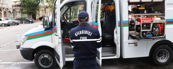 Fövqəladə Hallar Nazirliyinin Xüsusi Riskli Xilasetmə Xidməti - Sputnik Азербайджан