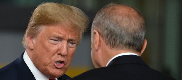Президент США Дональд Трамп и президент Турции Реджеп Тайип Эрдоган - Sputnik Азербайджан