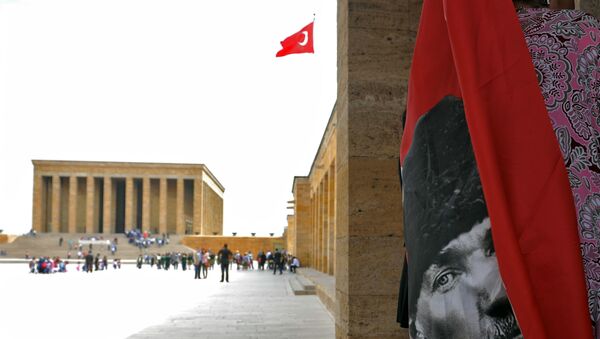 Вид на мавзолей Ататюрка в Турции, фото из архива - Sputnik Azərbaycan