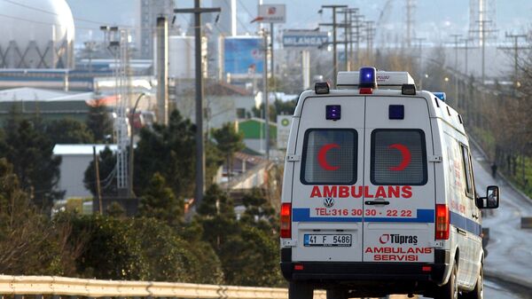 Автомобиль скорой помощи в Турции, фото из архива - Sputnik Азербайджан