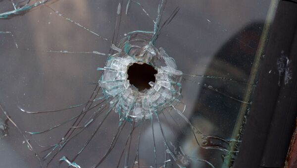 Последствия обстрела, фото из архива - Sputnik Азербайджан