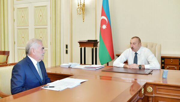 Президент Ильхам Алиев и председатель Верховного меджлиса Нахчыванской АР Васиф Талыбов - Sputnik Azərbaycan