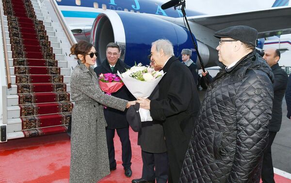 Первый вице-президент Азербайджана Мехрибан Алиева прибыла с официальным визитом в Россию - Sputnik Azərbaycan