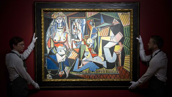 Картина Пабло Пикассо Алжирские женщины (версия O) в аукционном доме в Британии - Sputnik Azərbaycan
