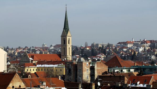 Вид Загреба - Sputnik Azərbaycan