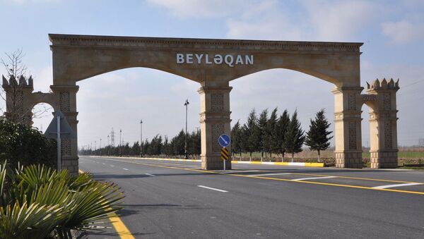 Beyləqan rayonunun girişi, arxiv şəkli - Sputnik Azərbaycan