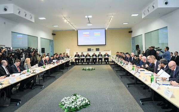 XVIII заседание азербайджано-российской межправительственной комиссии по экономическому сотрудничеству в Баку - Sputnik Азербайджан