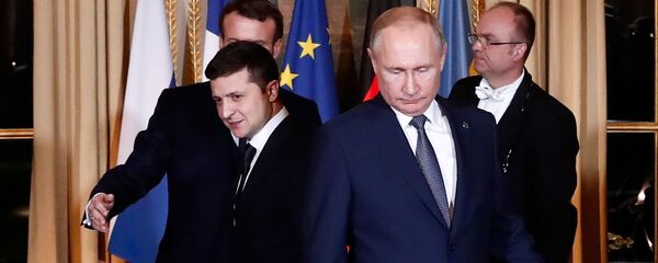 Встреча глав государств-участников Нормандского формата в Елисейском дворце - Sputnik Азербайджан